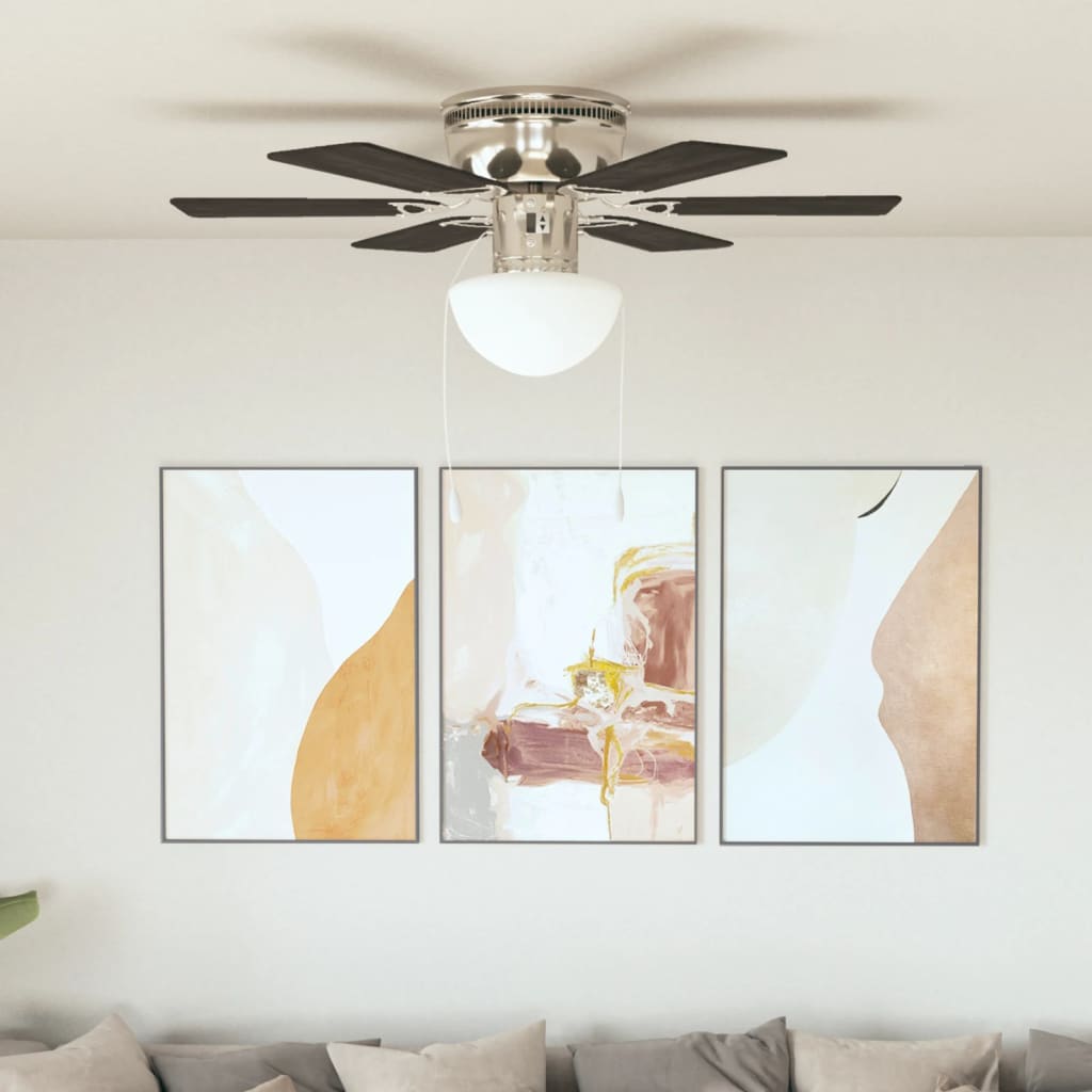 Ventilador-de-techo-Kugo-con-lampara-marron-oscuro-Ø82-cm-animada