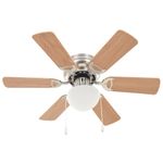 Ventilador-de-techo-Kugo-con-lampara-marron-claro-Ø82-cm-fondo-blanco-frontal