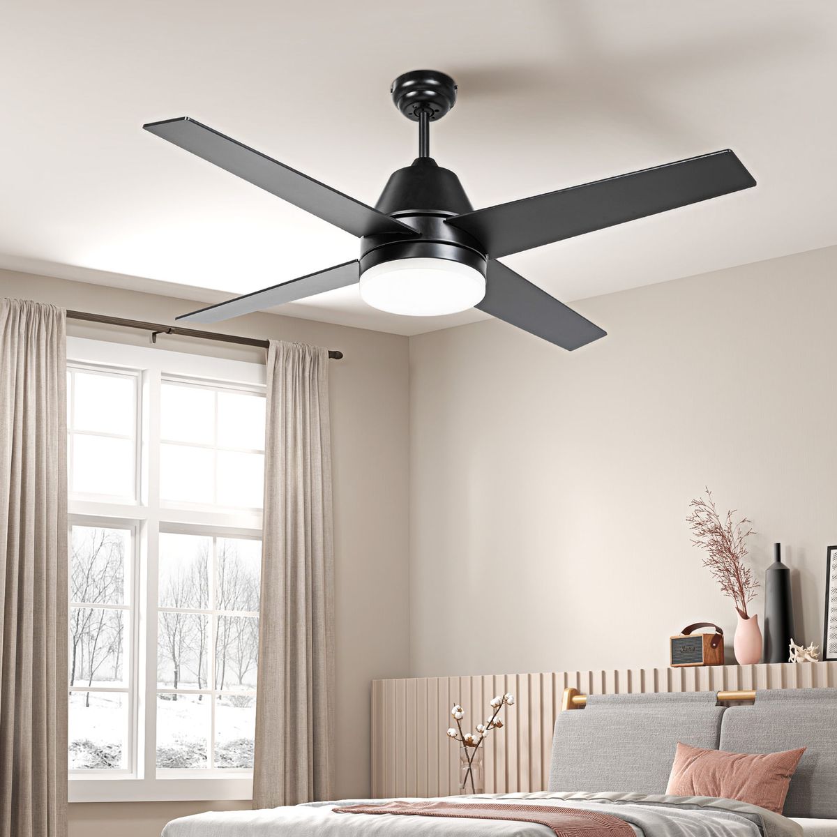 Ventilador-de-techo-Delos-Homcom-46W-4-aspas-funcion-verano-invierno-negro-Ø129-cm
