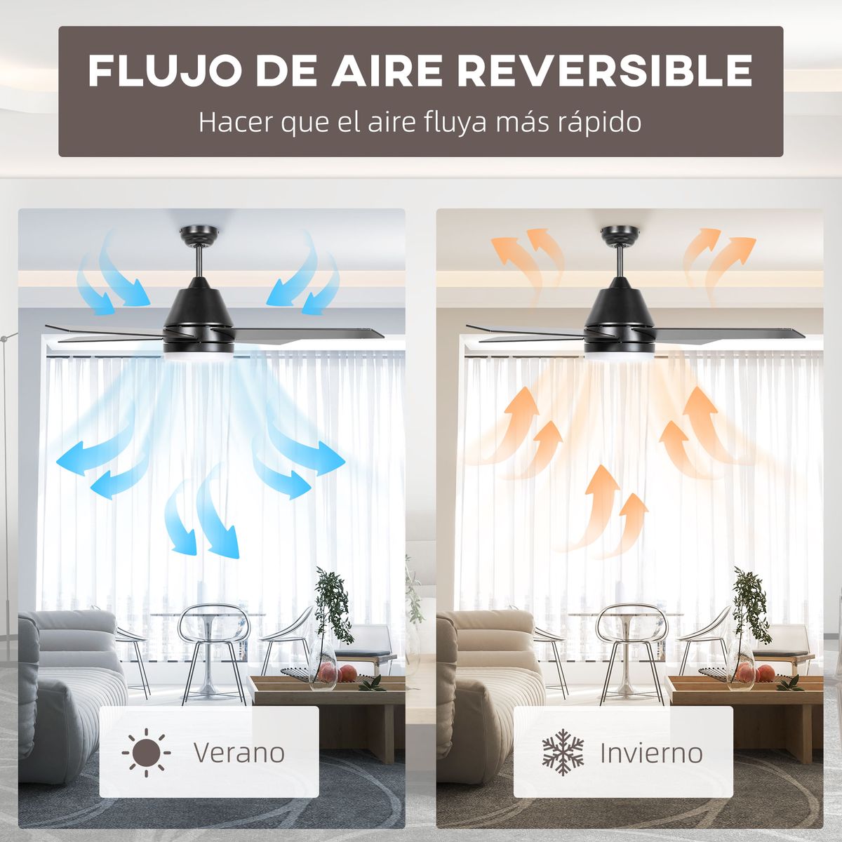 Ventilador-de-techo-Delos-Homcom-46W-4-aspas-funcion-verano-invierno-negro-Ø129-cm