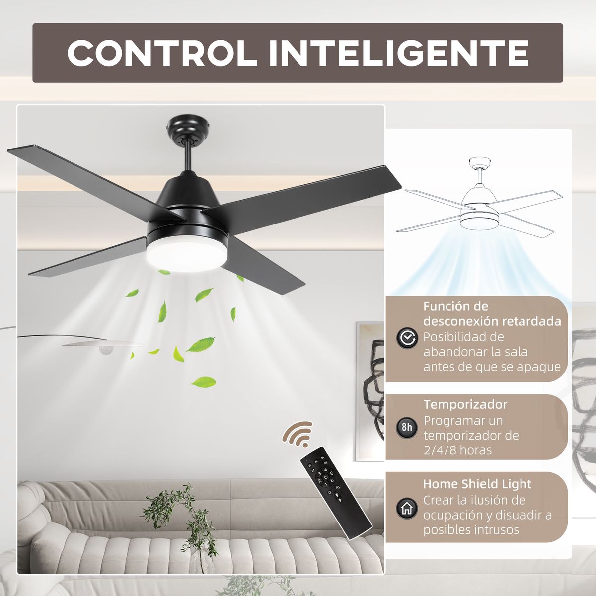 Ventilador-de-techo-Delos-Homcom-46W-4-aspas-funcion-verano-invierno-negro-Ø129-cm