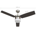 Ventilador-de-techo-Aloe-3-aspas-mando-a-distancia-marron-oscuro-Ø108-cm-medidas
