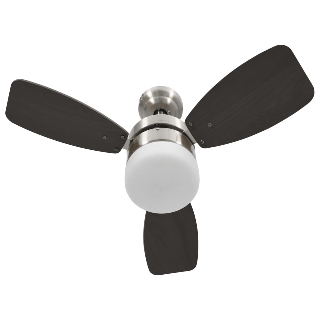 Ventilador-de-techo-Halo-3-aspas-con-mando-a-distancia-marron-oscuro-Ø76-cm-apagado
