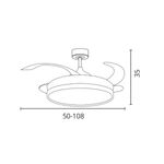 Ventilador-de-techo-Troya-Bel-Air-72W-4-aspas-retractiles-con-luz-LED-blanco-Ø108-cm-medidas
