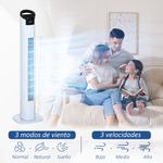 Ventilador-de-torre-Rex-Homcom-50W-oscilante---3-velocidades---control-remoto-blanco-785-cm