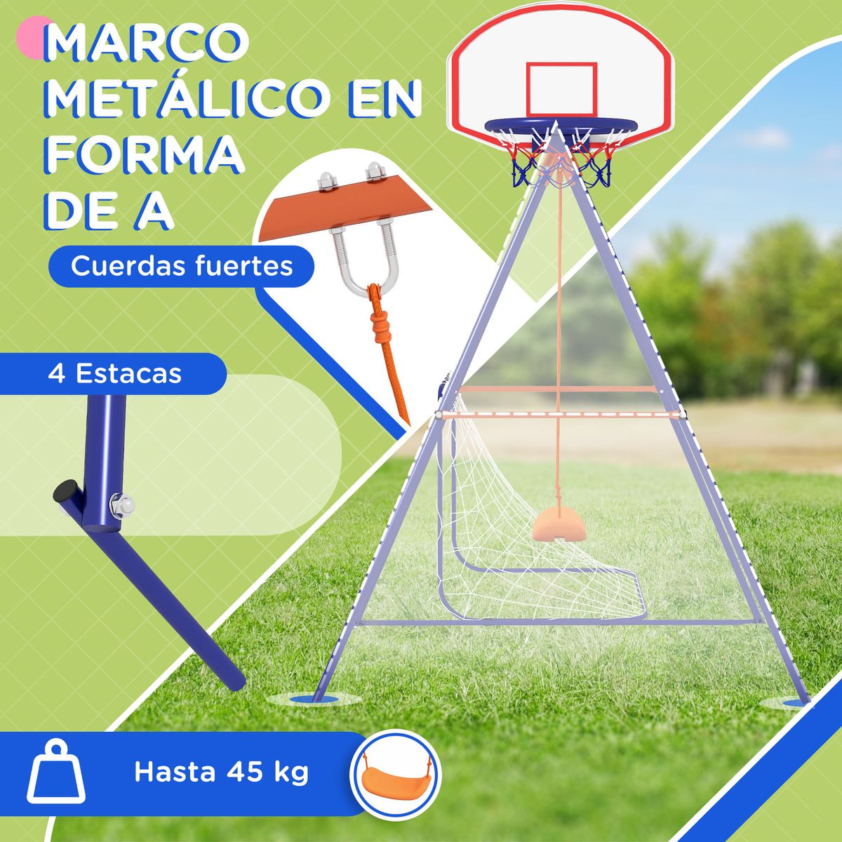 Parque-de-juegos-infantil-Fly-Outsunny-3-en-1--3A-multicolor-220x195x154-cm