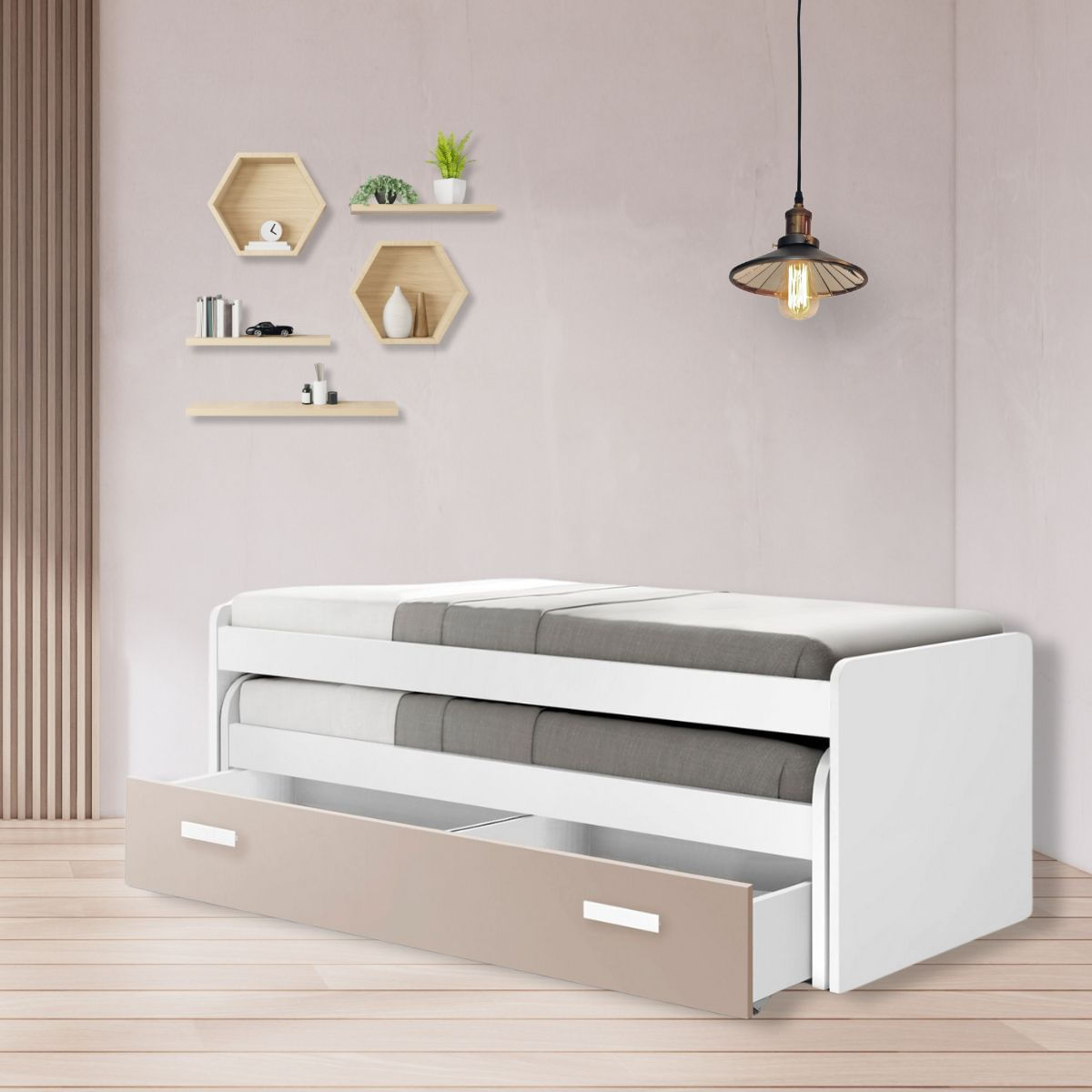 Cama-nido-Manuela-con-2-cajones--blanco-marron-73x201x115-cm