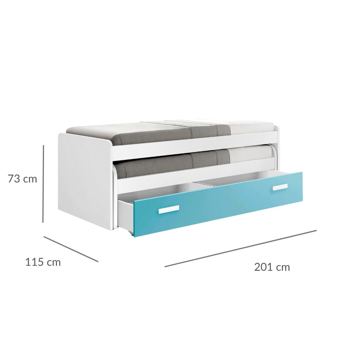 Cama-nido-Manuela-con-2-cajones-blanco-azul-73x201x115-cm