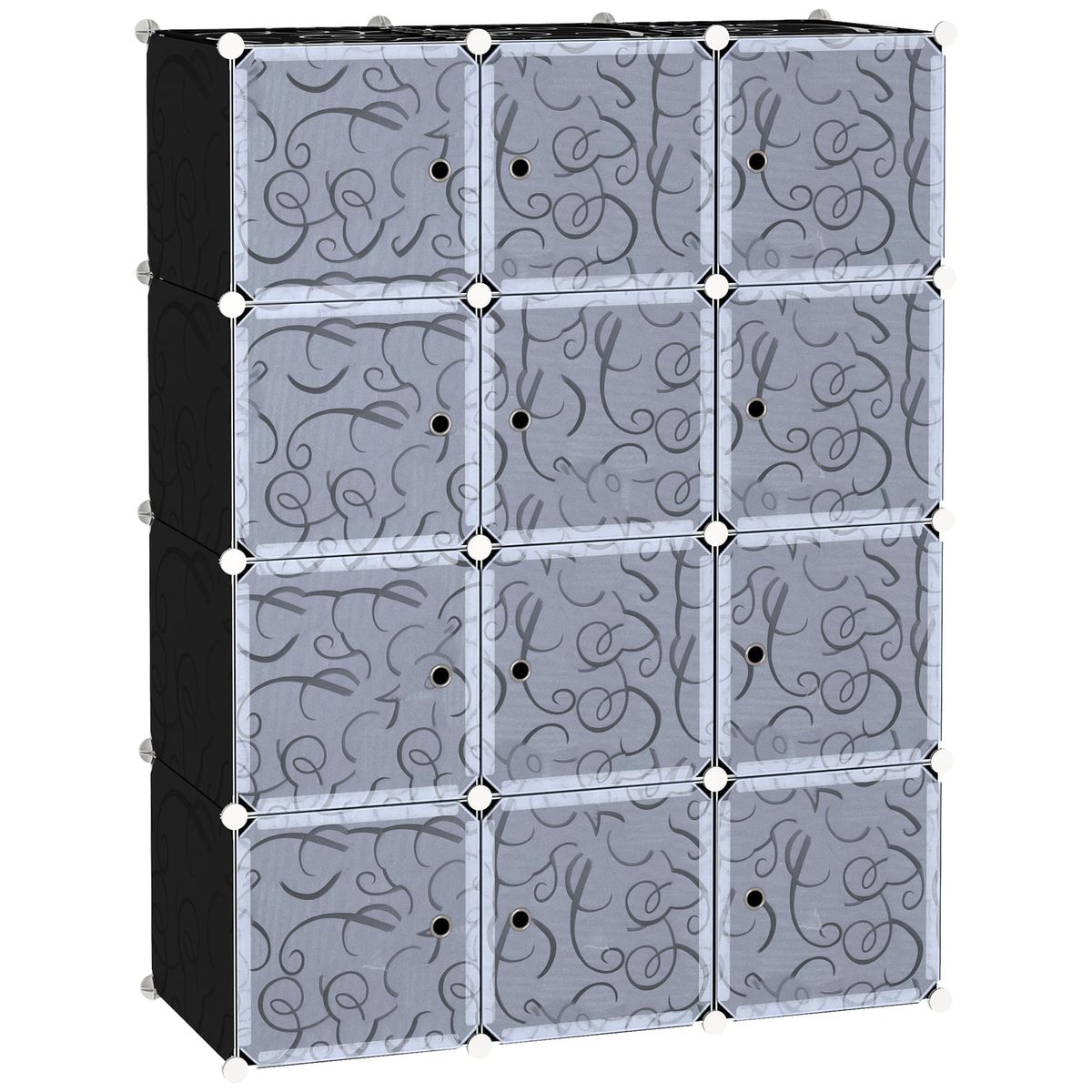 Organizador-modular-Lume-12-cubos-personalizable-blanco-negro-145x111x45-cm-