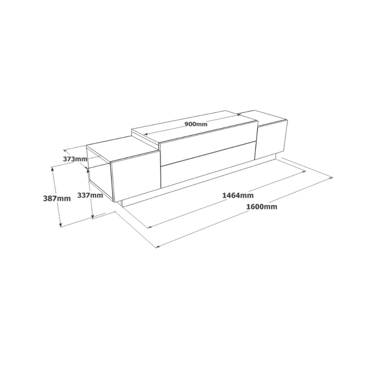 Mueble-de-TV-Gaxio-4-puertas-abatibles-blanco-natural-38x160x37-cm-medidas