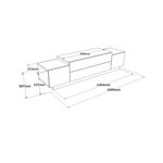 Mueble-de-TV-Gaxio-4-puertas-abatibles-blanco-natural-38x160x37-cm-medidas