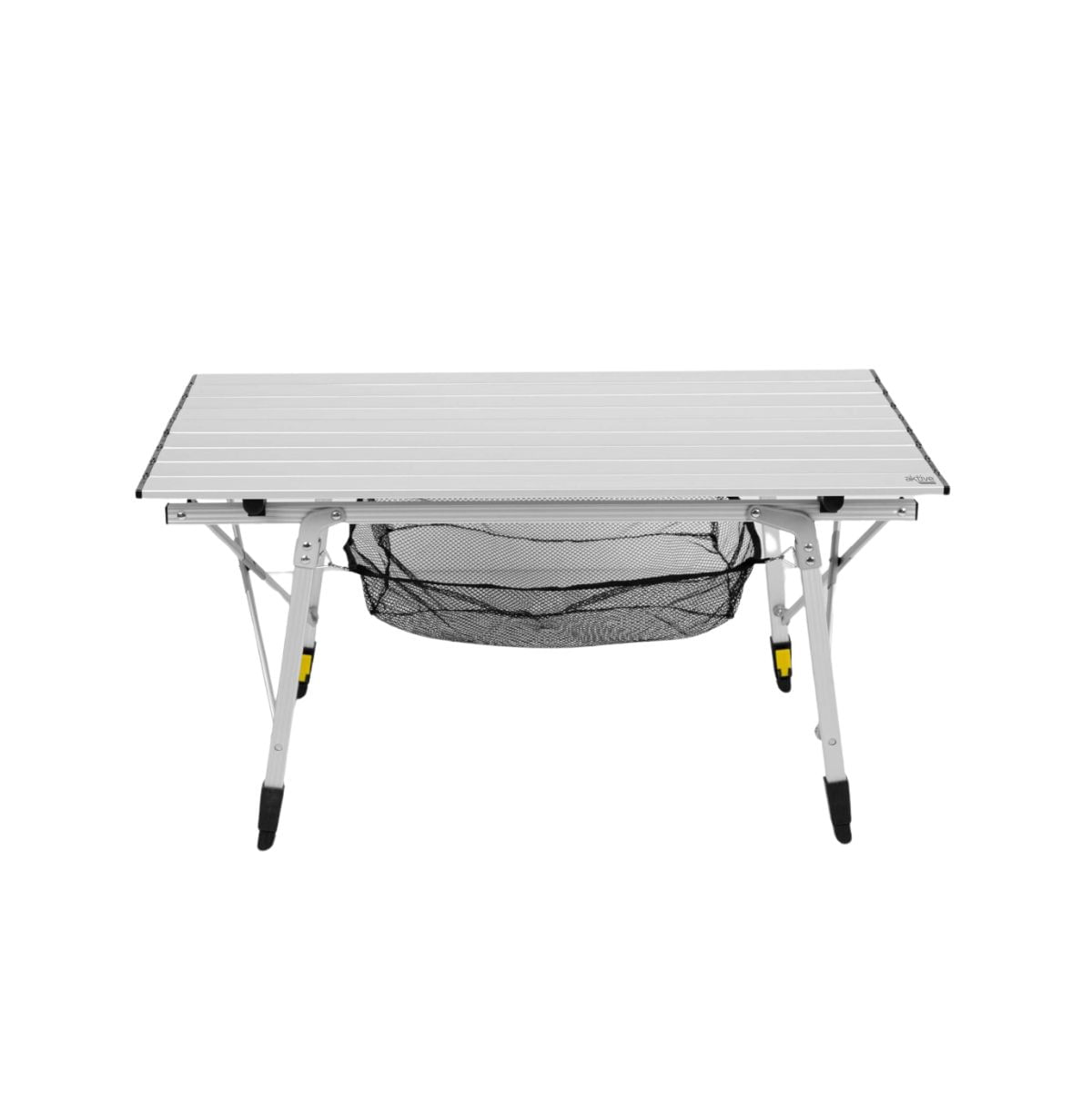 Mesa-de-camping-Aktive-altura-ajustable---red-auxiliar-plateado-45-70x90x51-cm-frontal