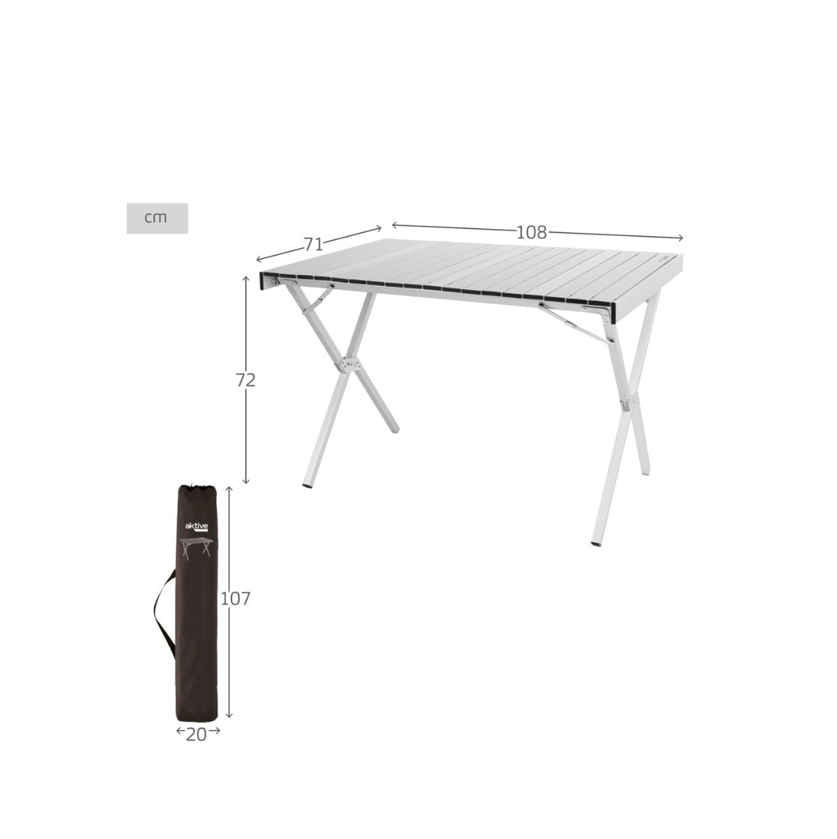 Mesa-de-camping-Aktive-diseño-desmontable-plateado-72x108x71-cm-medidas