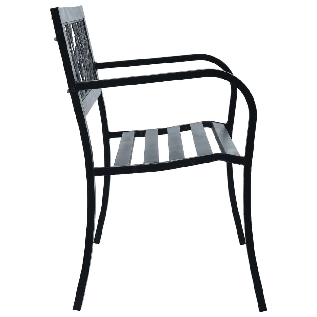 Banco-de-jardin-Baker-metal-negro-77x125x53-cm