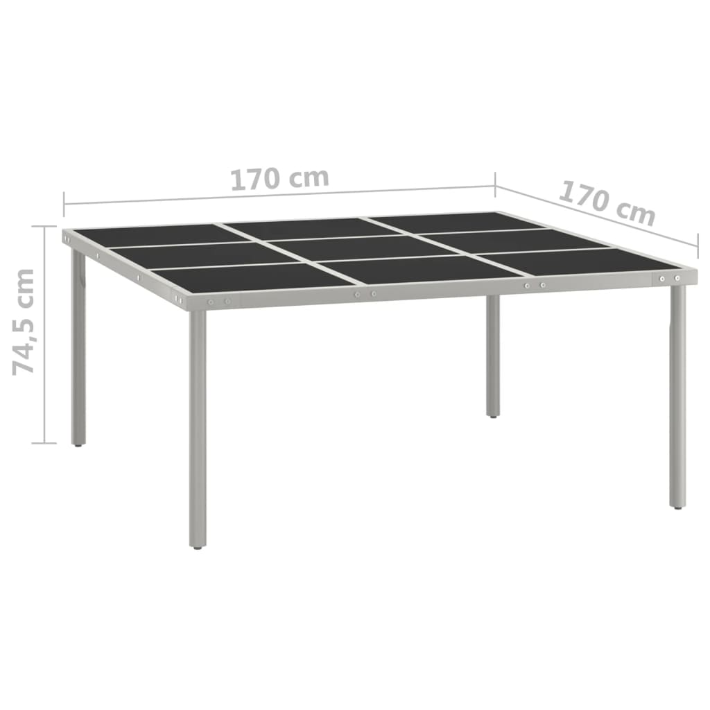 Mesa-de-exterior-Andrea-negro-plata-745x170x170-cm