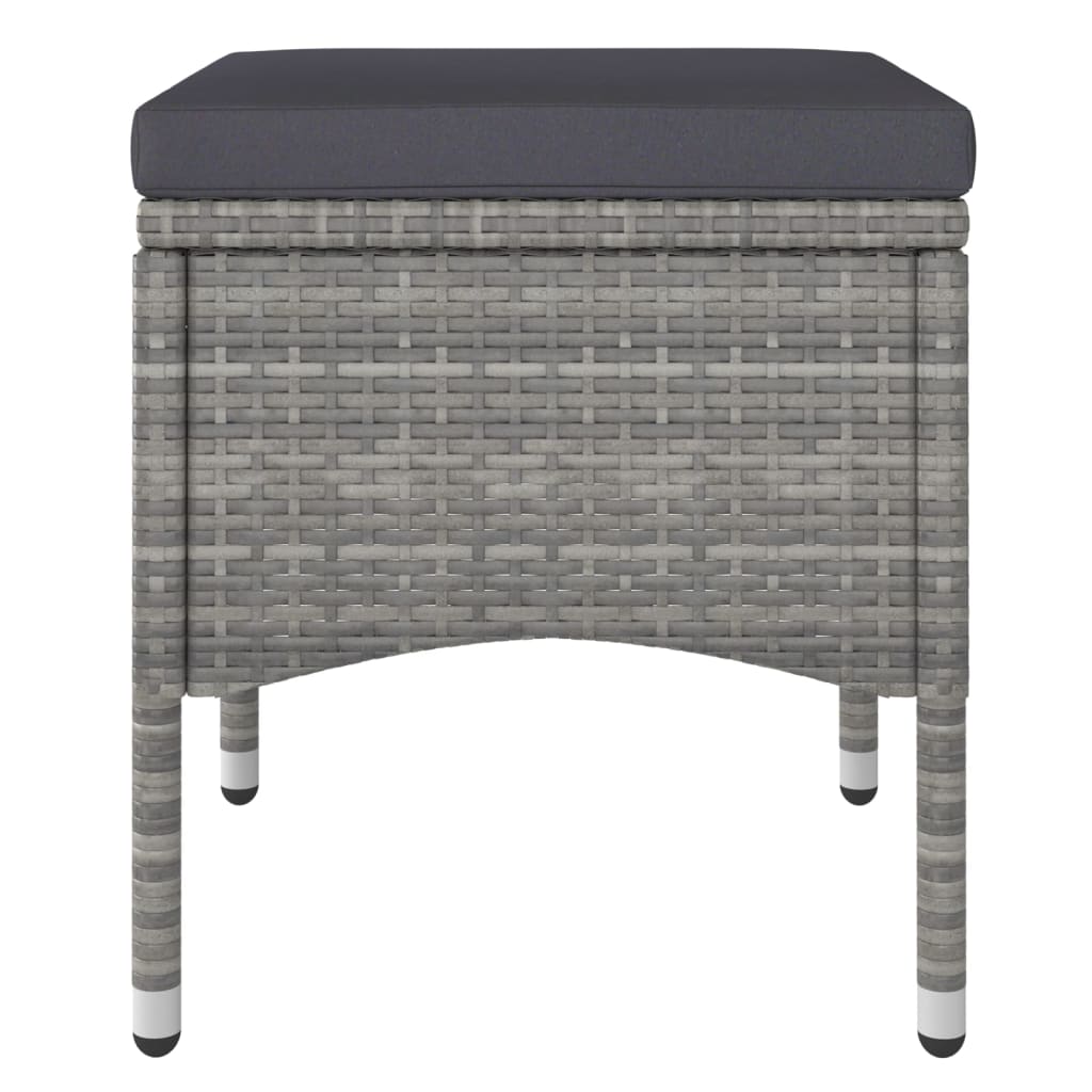 Conjunto-de-silla-y-taburete-de-jardin-Dafne-de-4-piezas-en-ratan-PE-gris.-Resistente-y-elegante-con-estructura-de-acero-y-cojines-acolchados.-Ideal-para-exteriores.
