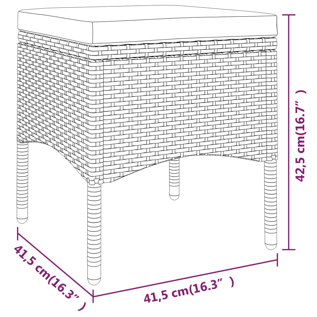 Conjunto-de-silla-y-taburete-de-jardin-Dafne-de-4-piezas-en-ratan-PE-gris.-Resistente-y-elegante-con-estructura-de-acero-y-cojines-acolchados.-Ideal-para-exteriores.