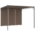 Pergola-Amapola-techo-corredizo---cortina-lateral-gris-taupe-225x300x300-cm