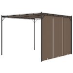 Pergola-Amapola-techo-corredizo---cortina-lateral-gris-taupe-225x300x300-cm