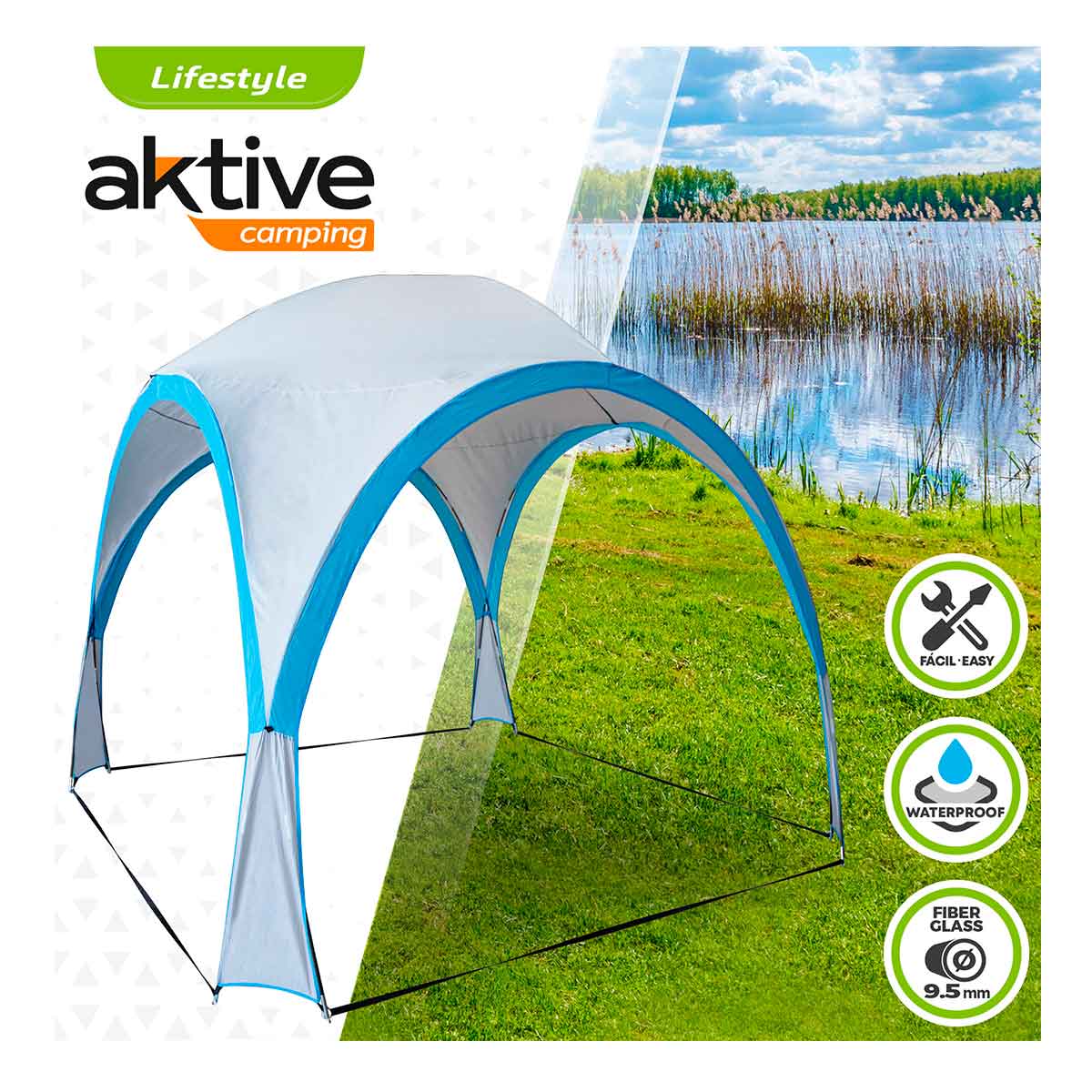 Carpa-de-camping-Aktive-blanco-azul-260x320x320-cm-fondo-blanco
