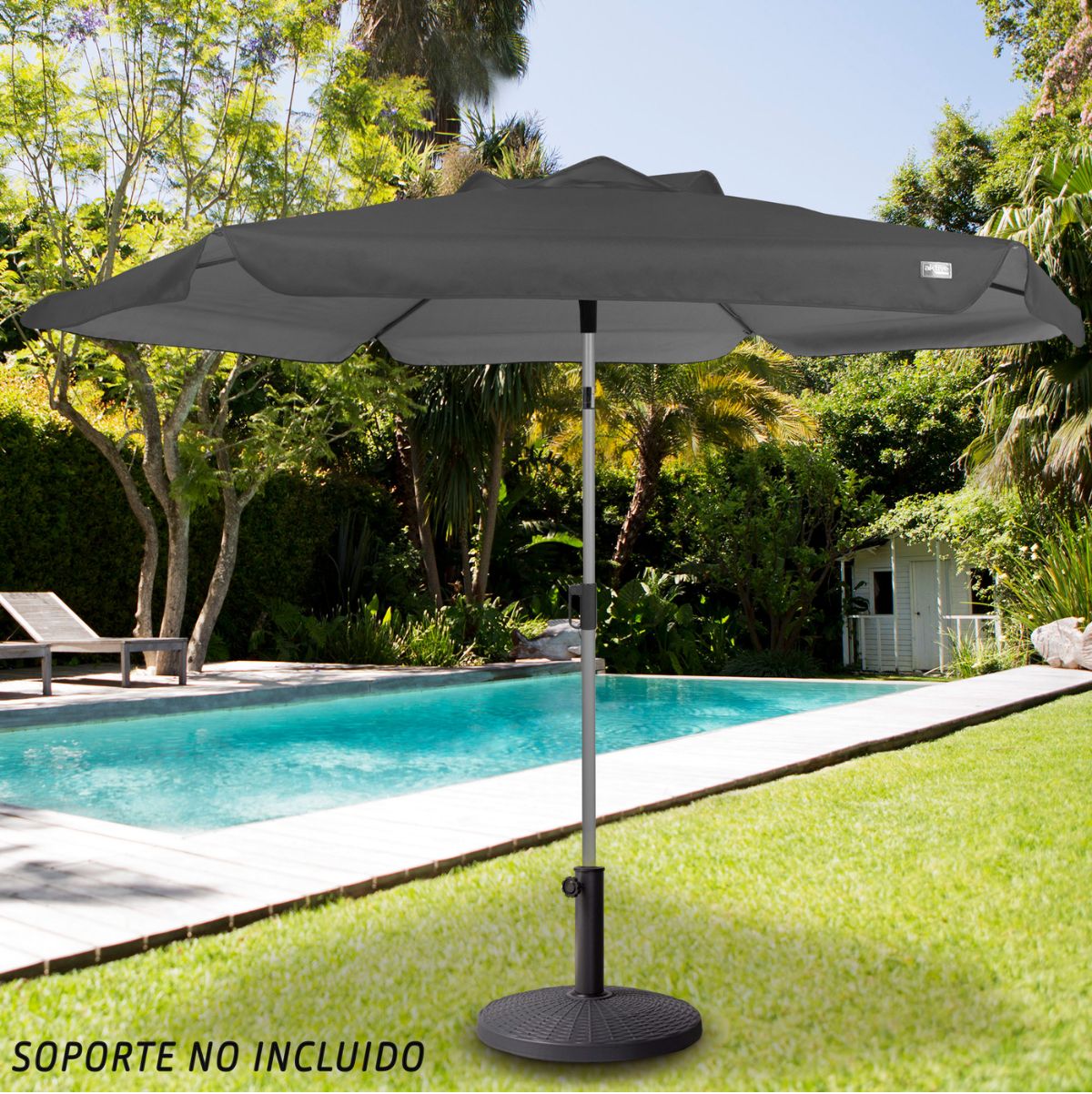 Sombrilla-Aktive-con-ventilacion---bolsa-de-transporte-gris-Ø230-cm-ambientada