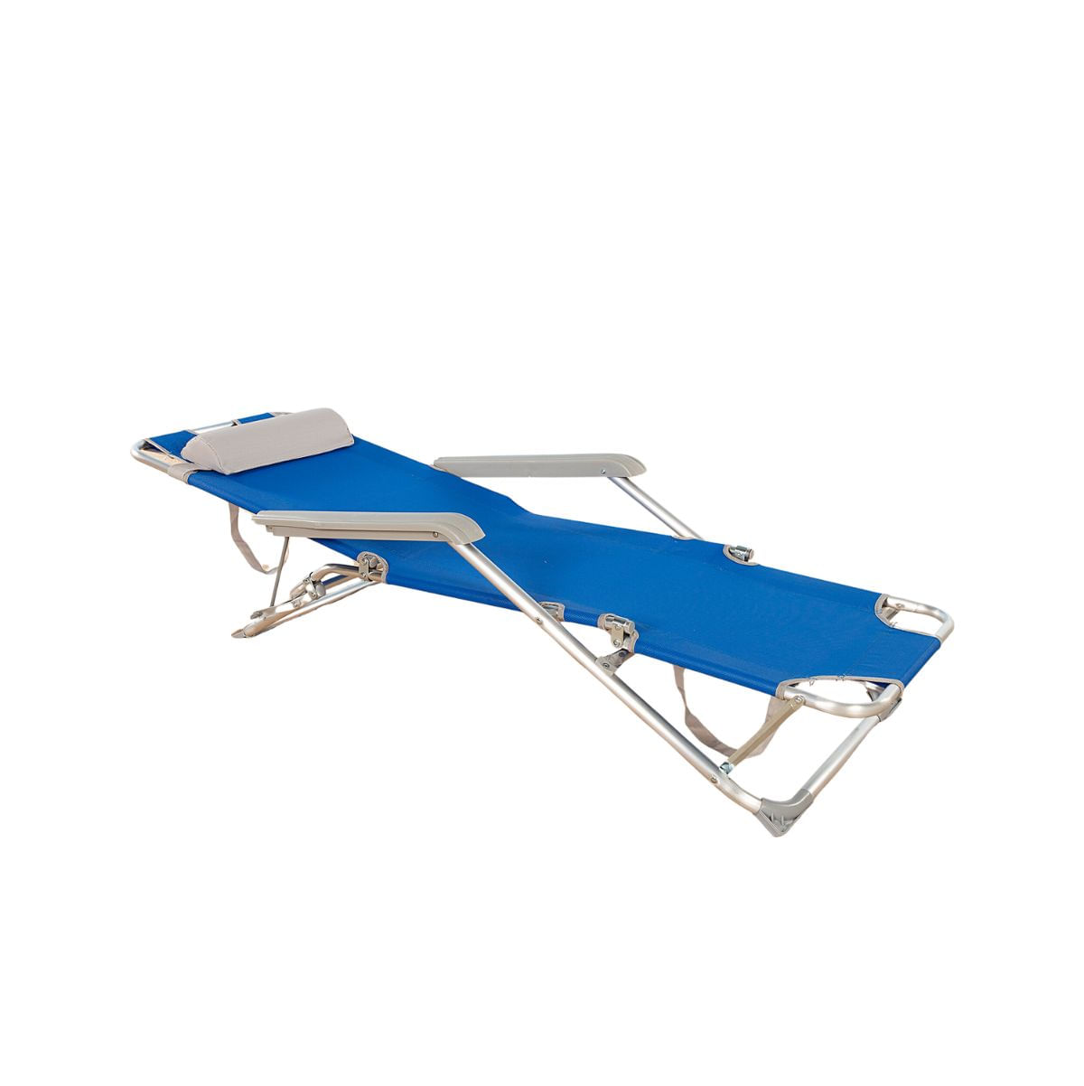 Tumbona-de-playa-Aktive-reclinable---reposacabezas-azul--reclinable