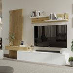 Composicion-de-salon-Basi-mueble-de-TV--estante---panel-blanco-natural-ambientada-lateral