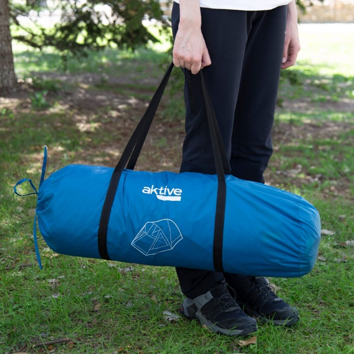 Tienda-de-campaña-Aktive-3-personas---doble-techo---mosquitera-azul-verde-130x240x330-cm