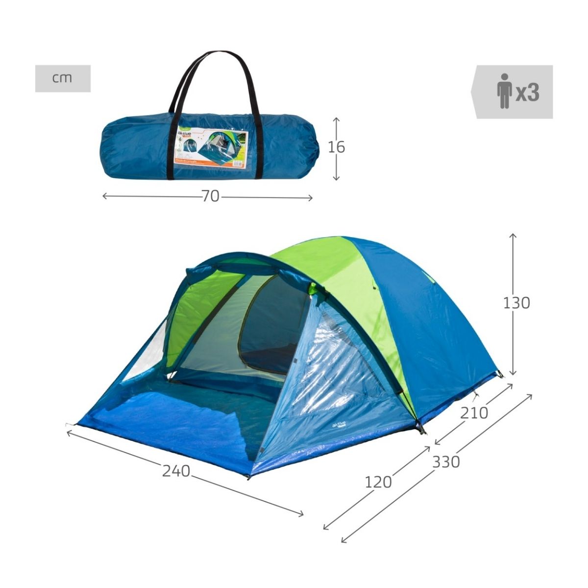 Tienda-de-campaña-Aktive-3-personas---doble-techo---mosquitera-azul-verde-130x240x330-cm
