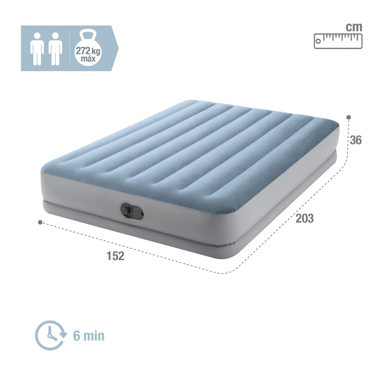 Colchon-hinchable-Intex-Mid-Rise-Comfort-plus-2-personas---bomba-con-USB-gris-36x152x203-cm