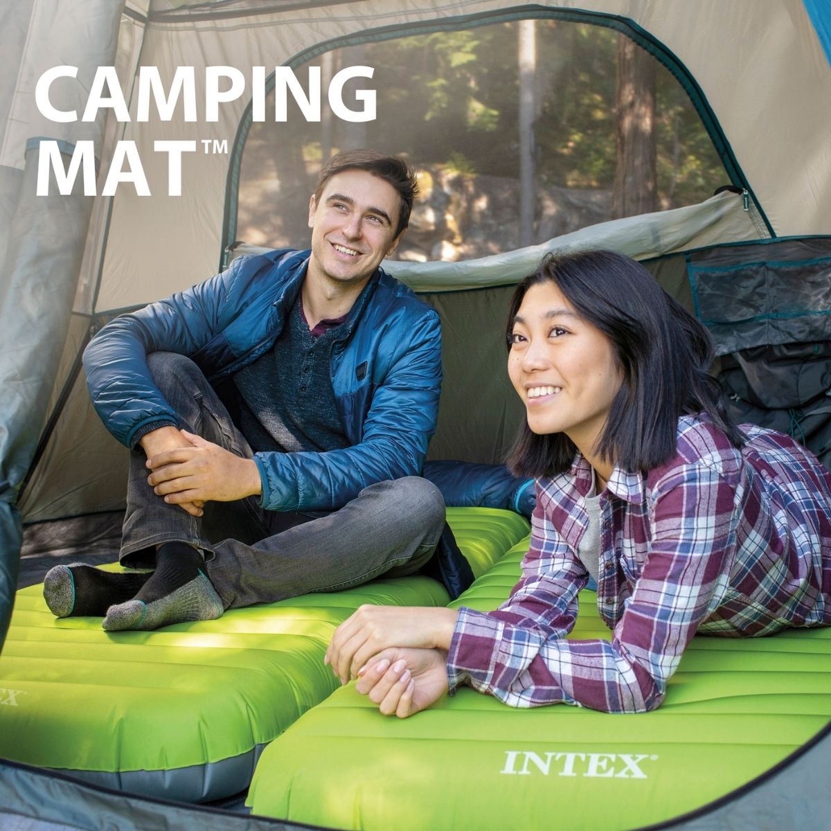 Colchon-hinchable-Intex-TPU-Camping-Mat-individual-hinchador-USB-verde-17x76x191-cm-