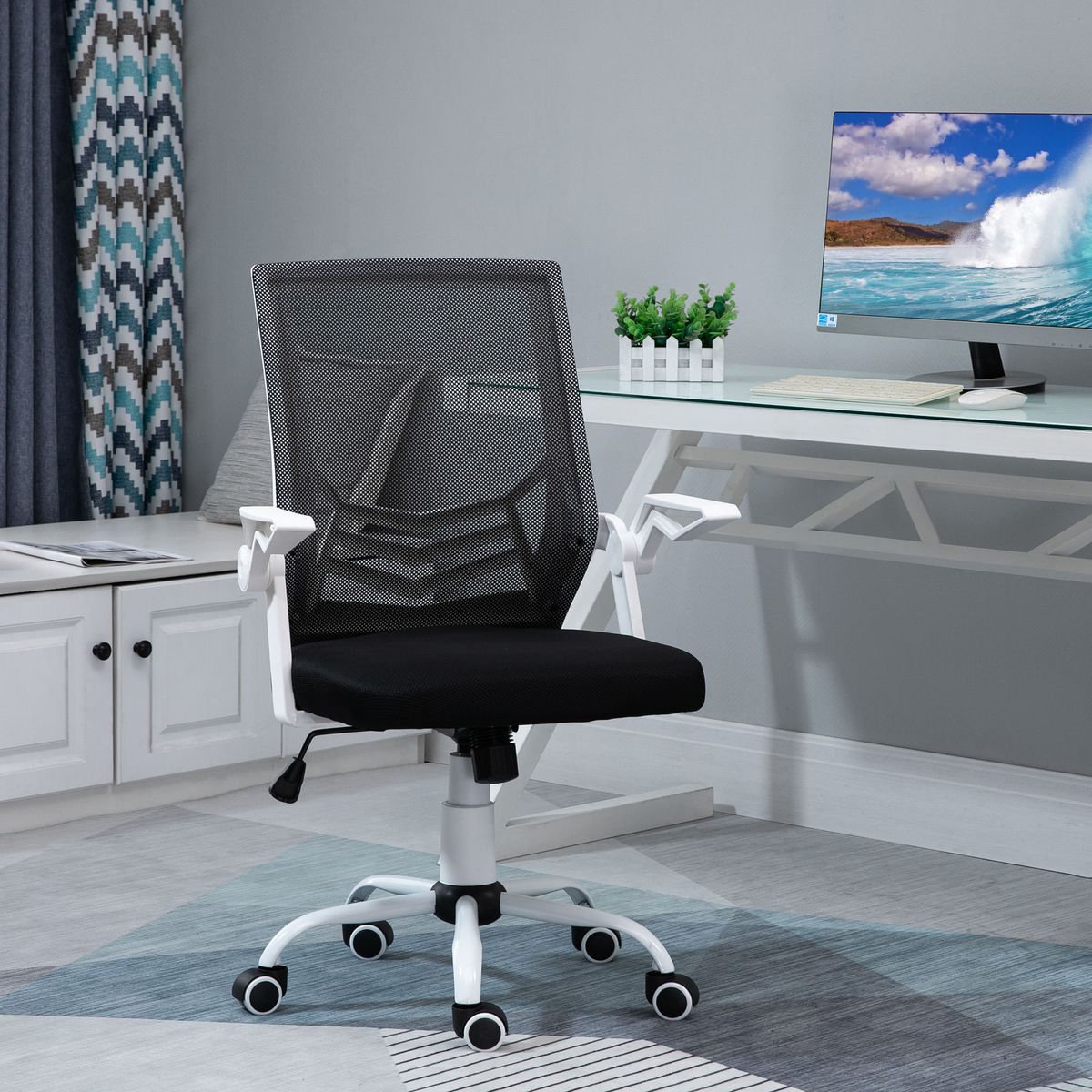 Silla-de-oficina-Alfredo-Vinsetto-altura-ajustable---reposabrazos-abatibles-negro-94-104x625x55-cm