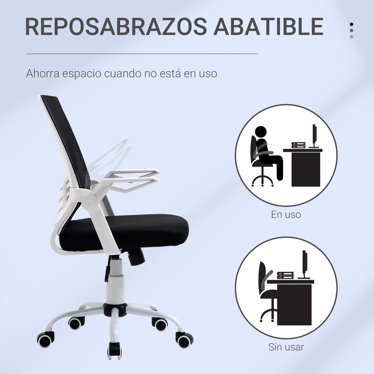 Silla-de-oficina-Alfredo-Vinsetto-altura-ajustable---reposabrazos-abatibles-negro-94-104x625x55-cm