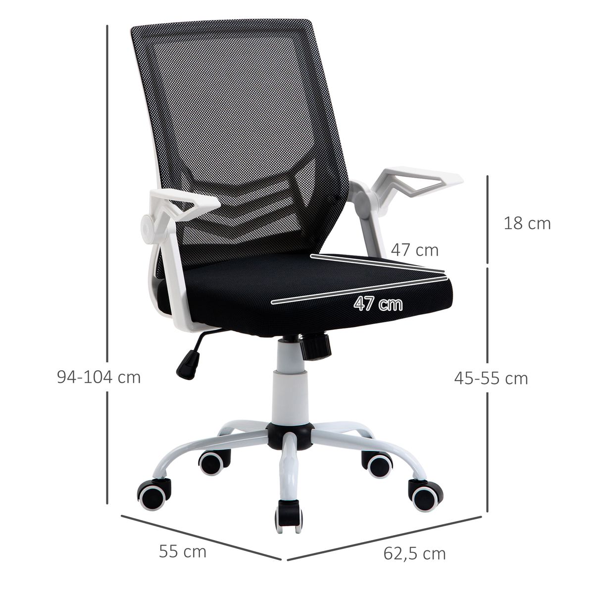 Silla-de-oficina-Alfredo-Vinsetto-altura-ajustable---reposabrazos-abatibles-negro-94-104x625x55-cm