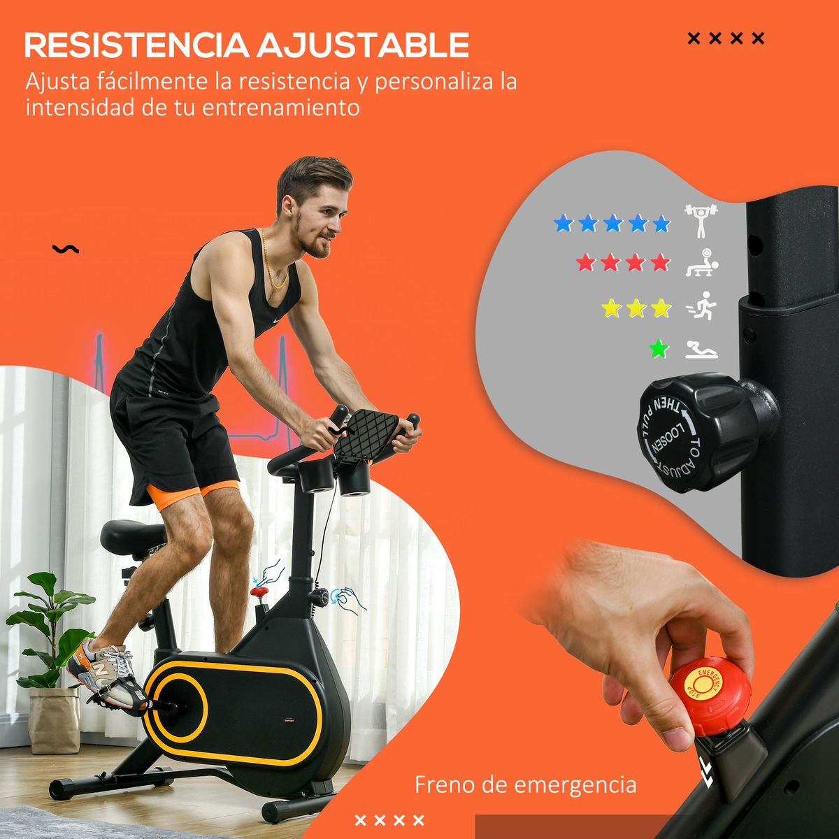 Bicicleta-estatica-Barcelona-Sportnow-resistencia-regulable---pantalla-LCD-negro-102-112x93x48-cm
