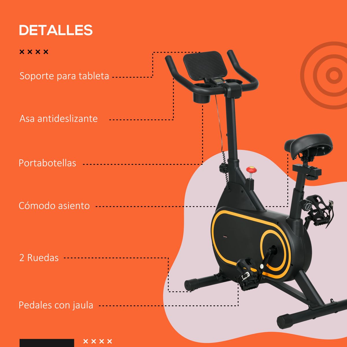 Bicicleta-estatica-Barcelona-Sportnow-resistencia-regulable---pantalla-LCD-negro-102-112x93x48-cm