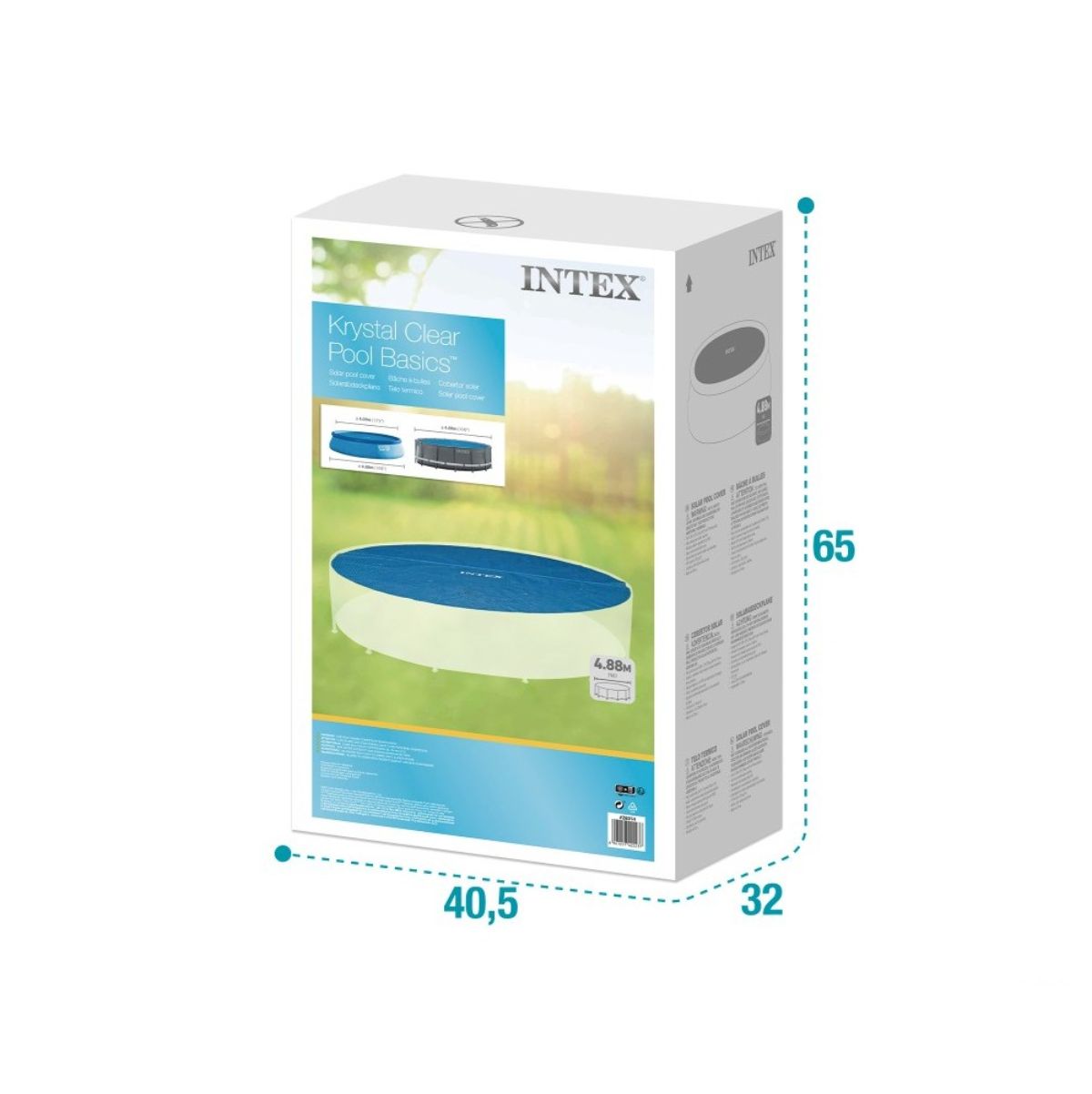 Cobertor-circular-Intex-para-piscinas-Easy-Set-Metal-Frame-azul-Ø488-cm-medidas-caja