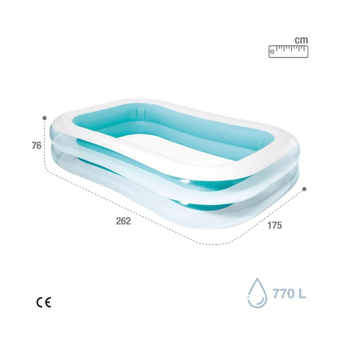 Piscina-hinchable-Intex-familiar-770L-rectangular--6A-azul-blanco-76x262x175-cm-medidas