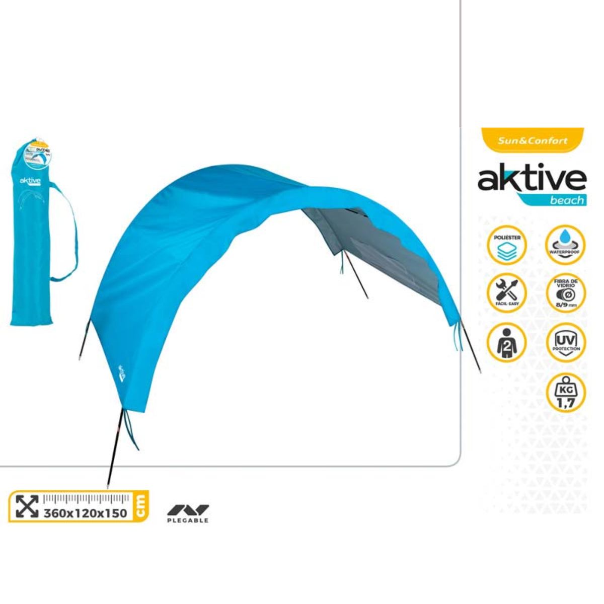 Carpa-de-camping-Aktive-2-personas-proteccion-UV---bolsillo-azul-360x120-cm