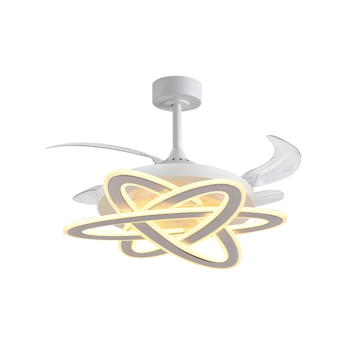 Ventilador-de-techo-Saturno-Bel-Air-200W-4-aspas-retractiles-con-luz-LED-blanco-Ø108-cm-calido