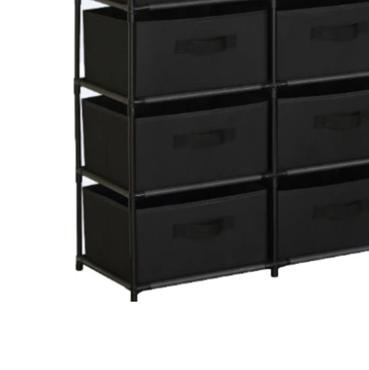 Cajonera-Easy-8-cajones-de-tela-negro-natural-89x756x30-cm