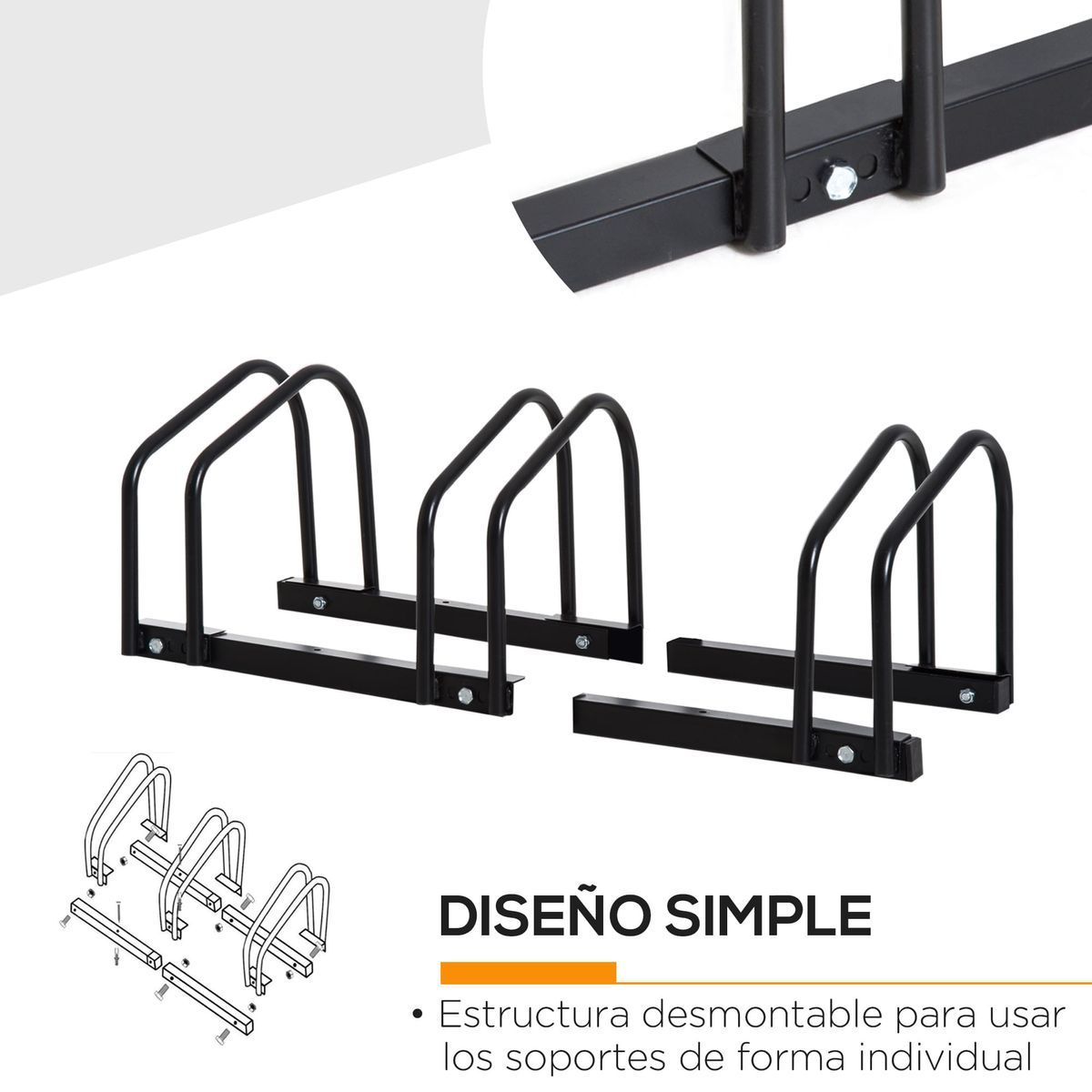 Aparcamiento-para-bicicletas-Eloisa-Homcom-3-plazas-negro-27x76x33-cm