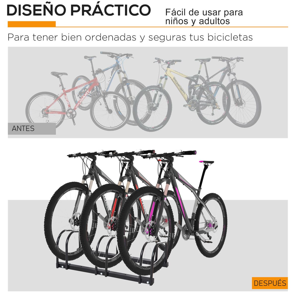 Aparcamiento-para-bicicletas-Eloisa-Homcom-3-plazas-negro-27x76x33-cm