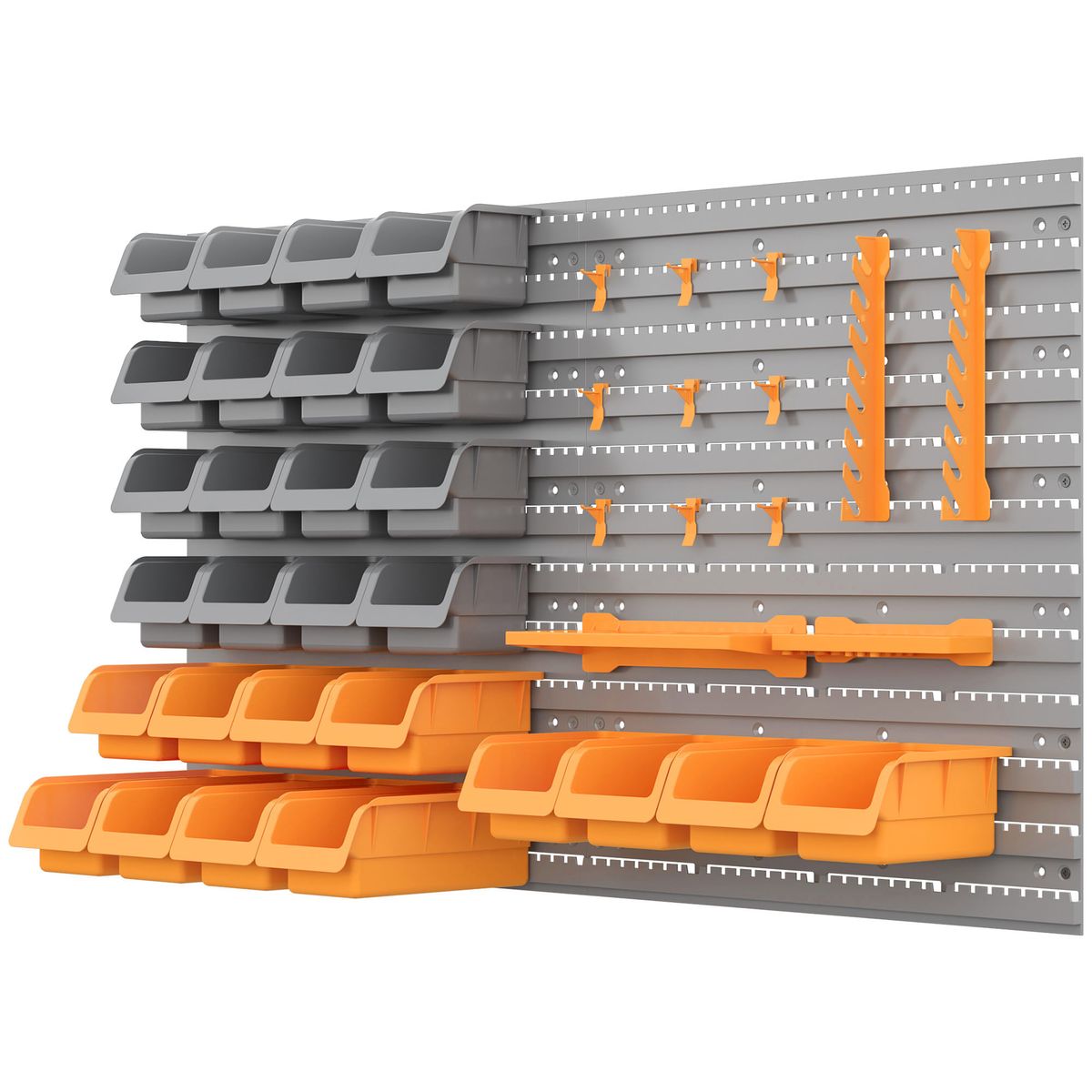 Organizador-de-herramientas-Ana-Homcom-44-piezas-multiposicion-naranja-gris-535x955x22-cm