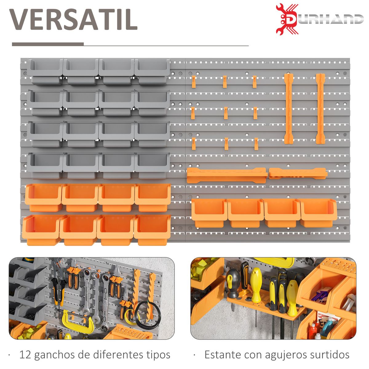 Organizador-de-herramientas-Ana-Homcom-44-piezas-multiposicion-naranja-gris-535x955x22-cm