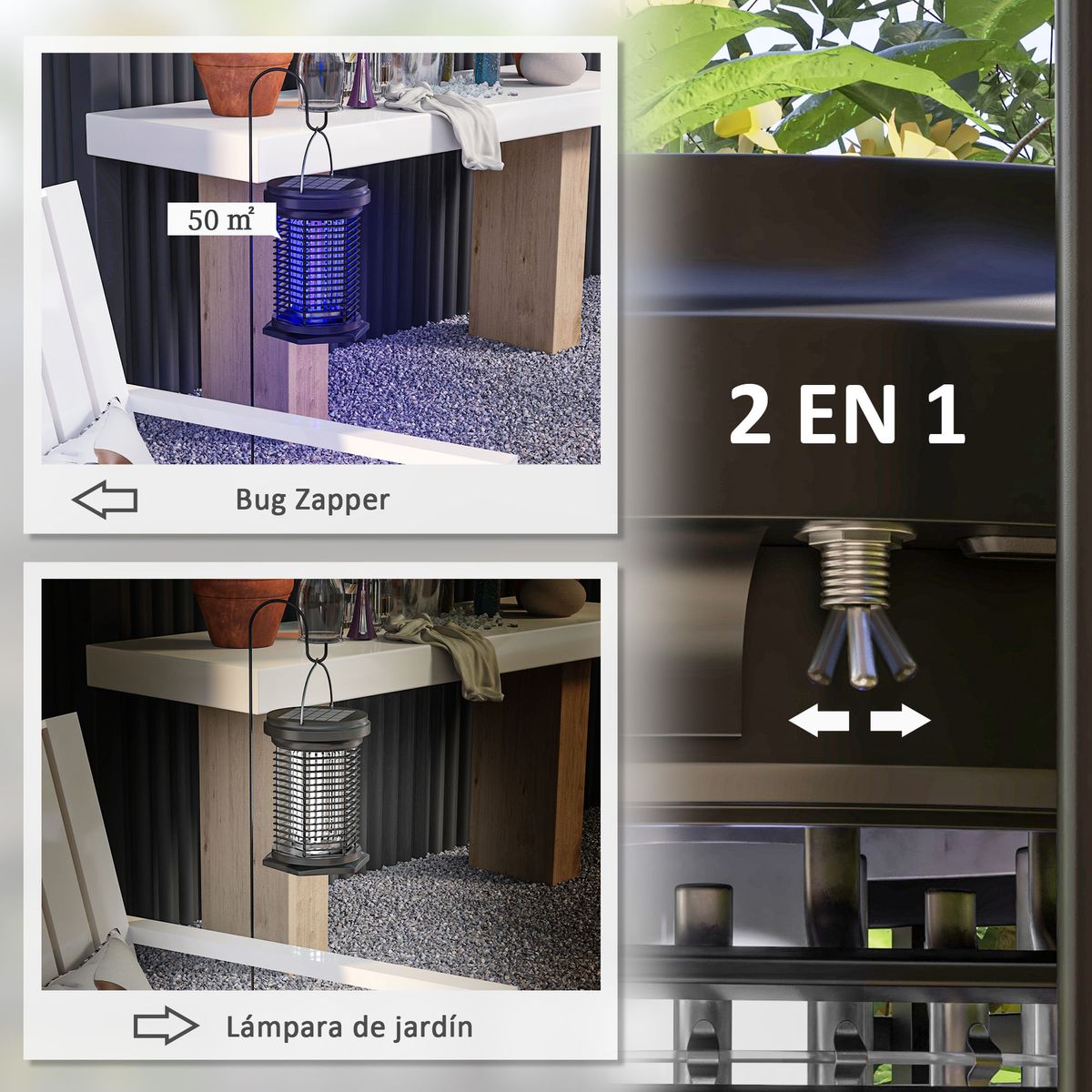 Lampara-antimosquitos-Tabarca-Outsunny-luz-LED-2-en-1-carga-solar---USB-negro-145-cm