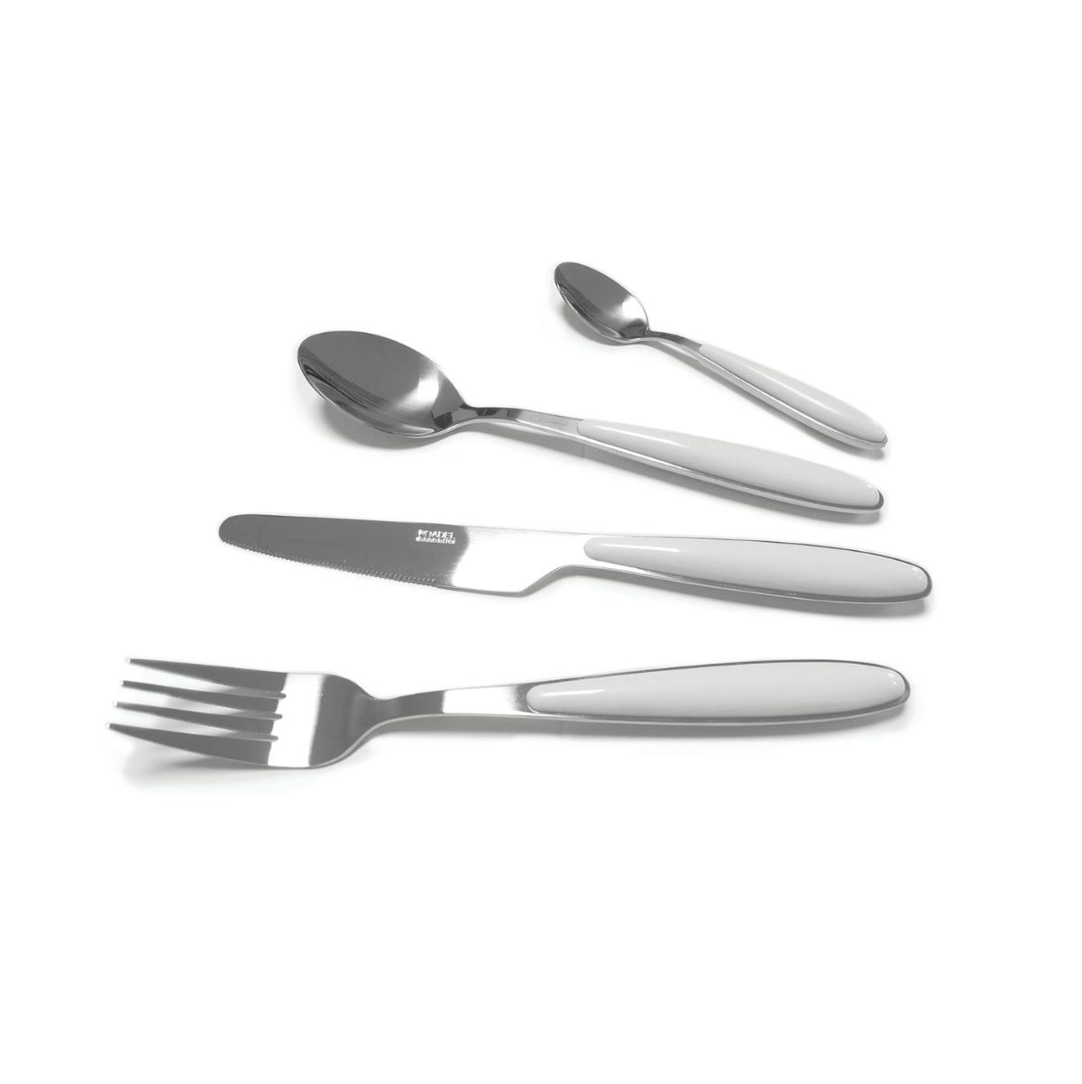 Set-de-20-cubiertos-Colorfull-Pradel-acero-inoxidable-blanco
