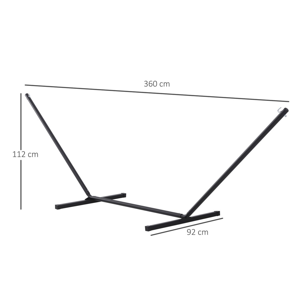 Soporte-para-hamaca-Ghio-Outsunny-120kg-negro-112x360x92-cm