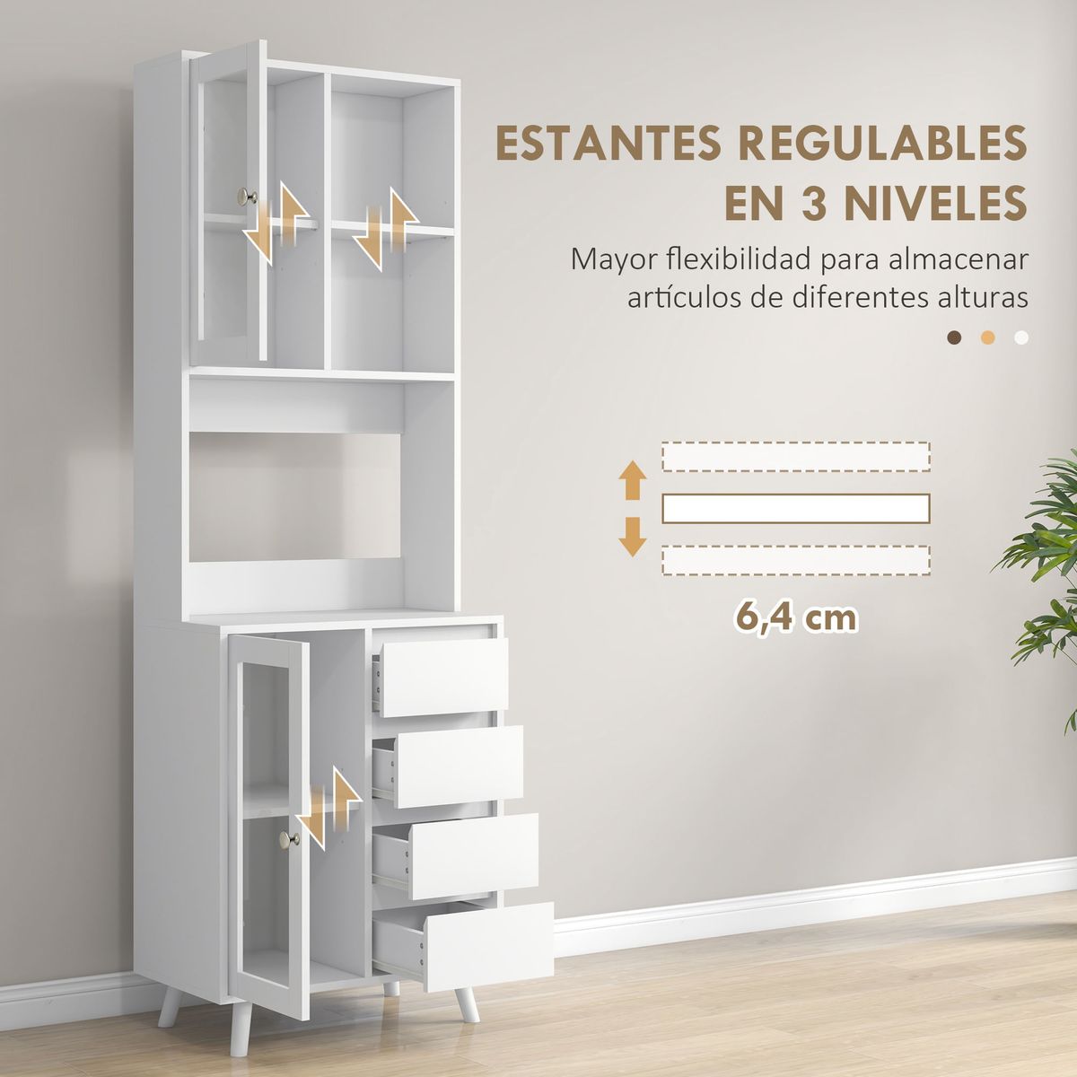 Alacena-Moray-Homcom-4-cajones---2-armarios---estante-blanco-180x60x35-cm
