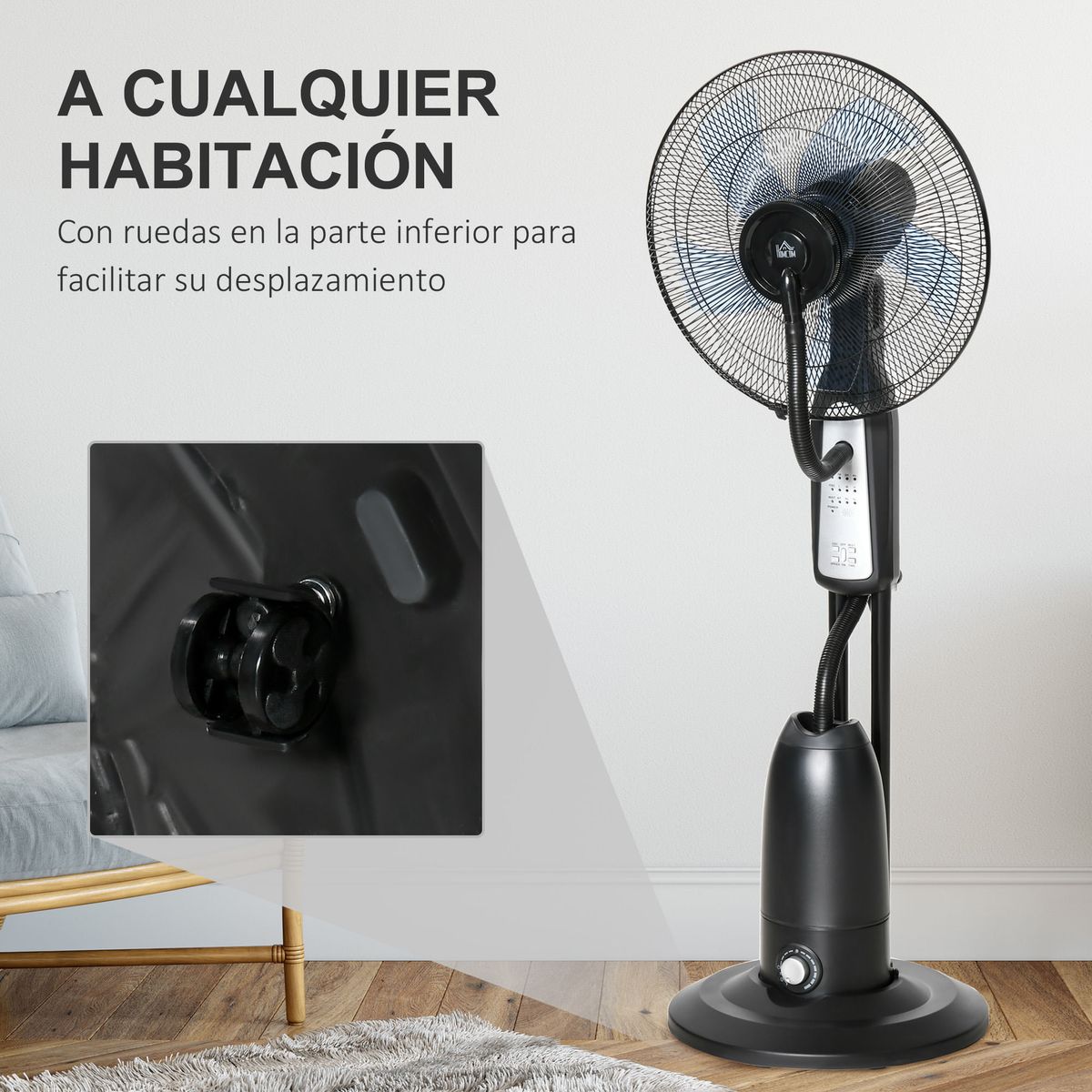 Ventilador-nebulizador-Wind-Homcom-90W-3-modos-5-aspas-negro-120-cm